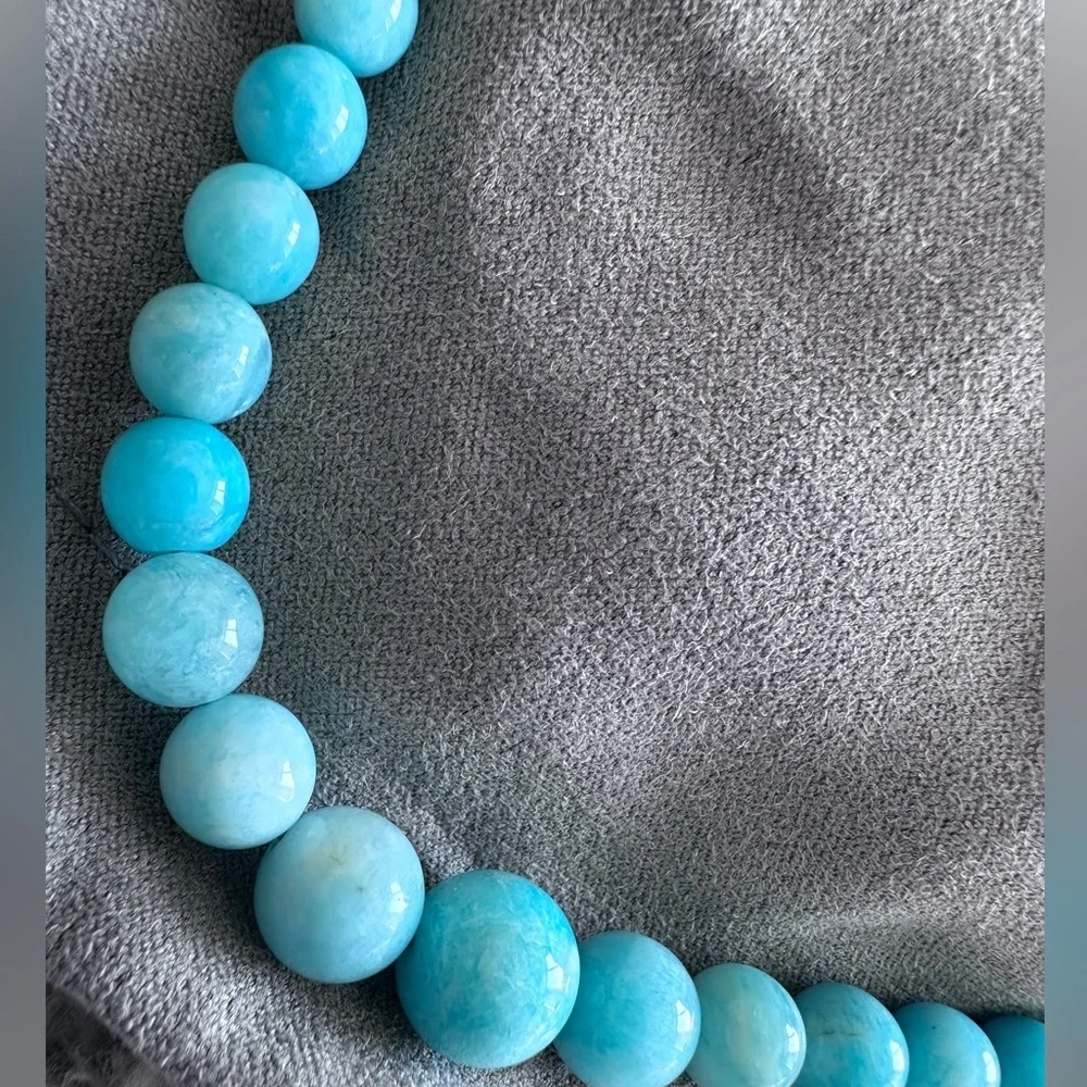 Light Amazonite bead necklace & bracelet set by Jay King - Picture 10 of 16
